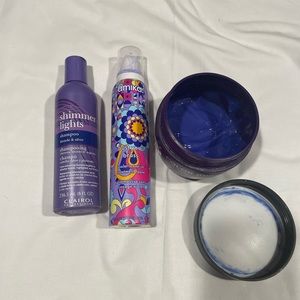 Purple Shampoo and Hair Products